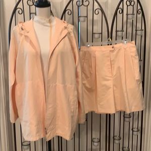 Izod hooded jacket with matching shirt and shorts